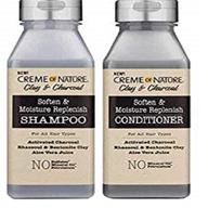 🧼 creme of nature clay and charcoal shampoo and conditioner set - enhanced for seo logo