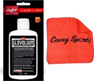 🧤 glovolium baseball softball glove oil conditioning kit - (4 oz.) bottle bundled with covey's application cloth for enhanced performance logo