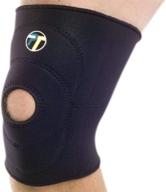 🏋️ support and stabilize: pro-tec athletics open patella knee sleeve - enhance performance with comfortable and adjustable compression logo