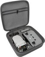 🎒 grey hard shell storage bag for dji mini 2 drone - premium travel carrying case compatible with dji mini 2 and accessories logo