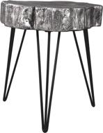 💎 modern and chic: signature design by ashley dellman accent table - hairpin legs, 22 inches - silver finish logo