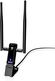 img 4 attached to 📶 Alfa AC1200 Dual-Band Wi-Fi Adapter with Long-Range External Antennas - 2.4GHz 300Mbps / 5GHz 867Mbps - Supports 802.11ac, A, B, G, N - USB 3.0