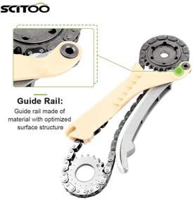 img 1 attached to Upgrade Your Ride: SCITOO TK4090 Timing Chain Kit for Ford Explorer, Mazda B4000 & Mercury Mountaineer