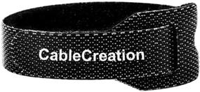 img 4 attached to 🔗 Adjustable Cable Ties 6 inch, CableCreation 50PCS Organizer Cord/Tie Wrap, Reusable Fastening Nylon Cable Management, 6 × 0.35 inch/Black