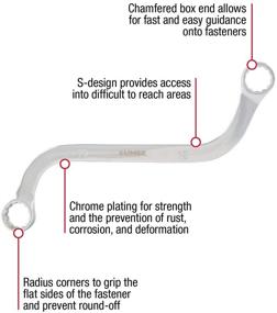 img 3 attached to 🔧 Sunex 9940M Полностью полированный набор гаечных ключей S-стиля метрического типа, 10-11 мм до 18-19 мм, 5 штук.