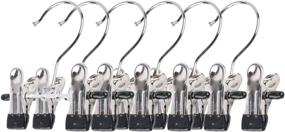 img 3 attached to 👢 Space-Saving Double Adjustable Clips Boots Hangers - Effortless Boot Organization with SUNTRADE Boot Holder, Set of 12