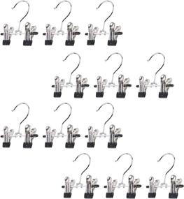 img 2 attached to 👢 Space-Saving Double Adjustable Clips Boots Hangers - Effortless Boot Organization with SUNTRADE Boot Holder, Set of 12