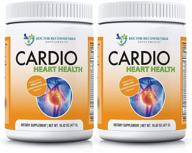 💗 улучшите кардиоваскулярное здоровье с порошком cardio heart health - пищевая добавка l-аргинином и l-цитруллином по 5000 мг и 1000 мг, упаковка из 2 штук - 16,82 унций / 33,64 унций. логотип