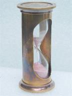 ⏳ vintage brass sand timer replica | hourglass maritime décor | nautical antique item - khumyayad logo