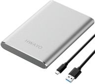 💽 hwayo 40gb portable external hard drive, usb 3.1 gen 1 type c ultra slim 2.5-inch hdd storage | compatible with pc, desktop, laptop, mac, xbox one | silver logo