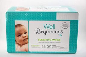 img 1 attached to 🧼 Refill Pack of 360 Well Beginnings Sensitive Wipes