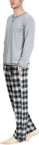 img 2 attached to YIMANIE Classic Sleeves Pajamas: Comfy Sleepwear for a Relaxing Night