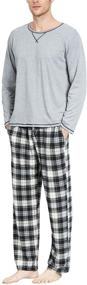 img 1 attached to YIMANIE Classic Sleeves Pajamas: Comfy Sleepwear for a Relaxing Night