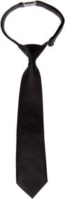 img 2 attached to Retreez Woven Pre Tied Stripe Textured Boys' Accessories : Neckties