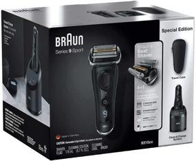 img 2 attached to Braun Series 9 Shaver 9310CC with Clean and Charge System - The Ultimate Solution for Effortless Grooming