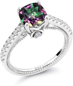 img 3 attached to 💍 Gemstone King Sterling Engagement Women's Jewelry: Enhancing Weddings & Engagements