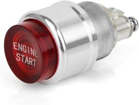 img 3 attached to 🚗 Jtron 12V 20A Racing Car Vehicle Engine Start Push Button Switch Ignition Starter - Momentary Start Switch with Red LED Light (Red)