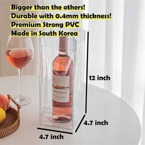 img 3 attached to 🍷 Breezeu Wine Cooler Bag - King Size Portable Ice Bucket for Picnics, Beach, Camping, Parties - Keep Wine Cool on Patio, Pool & BBQ - No Freezing Needed (1Pcs)