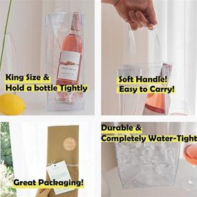 img 1 attached to 🍷 Breezeu Wine Cooler Bag - King Size Portable Ice Bucket for Picnics, Beach, Camping, Parties - Keep Wine Cool on Patio, Pool & BBQ - No Freezing Needed (1Pcs)