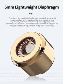 img 1 attached to BLON Mini Extra Bass Earbuds In Ear Monitor HiFi 6Mm Lightweight Diaphragm Dynamic Driver Earphone Small Volume Big Power Headphone With Detached Plated-Copper Cable Wired Earphone