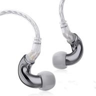 blon mini extra bass earbuds in ear monitor hifi 6mm lightweight diaphragm dynamic driver earphone small volume big power headphone with detached plated-copper cable wired earphone logo