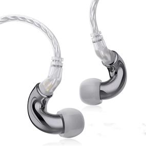 img 4 attached to BLON Mini Extra Bass Earbuds In Ear Monitor HiFi 6Mm Lightweight Diaphragm Dynamic Driver Earphone Small Volume Big Power Headphone With Detached Plated-Copper Cable Wired Earphone