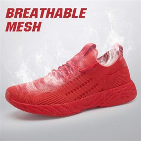img 2 attached to SCICNCN Lightweight Breathable Sneakers Athletic Men's Shoes and Athletic