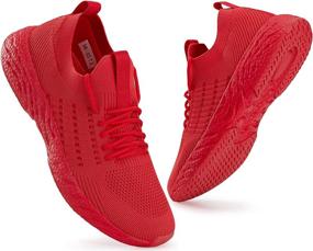img 4 attached to SCICNCN Lightweight Breathable Sneakers Athletic Men's Shoes and Athletic