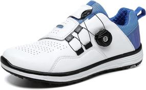 img 4 attached to CYGGOLF Waterproof Spikeless Anti Skid White Red Sports & Fitness