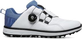 img 3 attached to CYGGOLF Waterproof Spikeless Anti Skid White Red Sports & Fitness