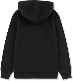 img 3 attached to 👕 ALWAYSONE Kids Soft Brushed Fleece Hooded Sweatshirt: Stylish Casual Sweater Jacket for Boys and Girls, Ages 3-12