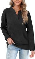 👚 stylish and comfortable: ofeefan women's casual sweatshirts - henley button up long sleeve tunic tops логотип