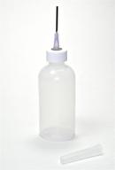 🎨 gaunt industries hypo-65-ceramic & clay underglaze applicator, 2oz clear plastic bottle with 16 gauge blunt needle tip – slip trailing, purple logo