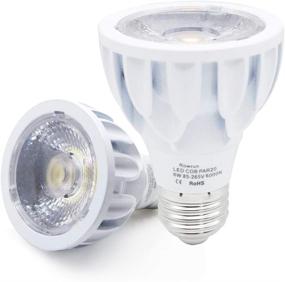 img 4 attached to PAR20 LED Bulb 6000K Daylight White Non-Dimmable 8W (75 Watts Equivalent) E26 Medium Base COB Spot Light 24° Beam Angle High CRI (85 ) 800LM AC 85-265V Flood Lamp 2-Pack By Rowrun