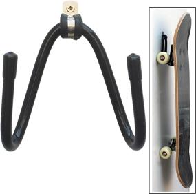 img 4 attached to 🛹 Skateboard Wall Hanger - Wall Storage Clip & Rack Mount for Skateboard and Longboard - 1 Pack