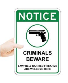 img 2 attached to Criminals Firearms Sign Amendment Support