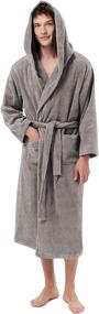 img 4 attached to 🛀 SIORO X Large Men's Clothing: Absorbent Housecoat Bathrobe