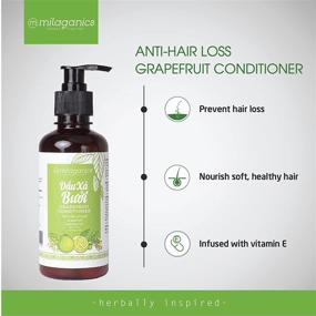 img 1 attached to MILAGANICS Grapefruit Herbal Essences Shampoo and Conditioner Set - Natural Ingredients, 🍇 Prevent Hair Loss, Promote Hair Growth, Suitable for All Hair Types, 250ml each (SetGrapefruitshampooconditioner)