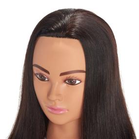 img 2 attached to 👩 Hairingrid 24"-26" 100% Human Hair Mannequin Head: Professional Cosmetology Training Tool with Free Clamp Holder (R71906LB0218H)