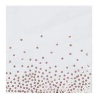 premium rose gold foil paper napkins - ideal for confetti party decor (6.5 x 6.5 in, 50 pack) logo