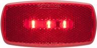 🔴 optimized red surface mount led marker clearance light with reflex - optronics mcl32rbs logo