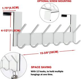 img 3 attached to Industrial Hardware Over 🔩 Door Hook Hanger by Dseap