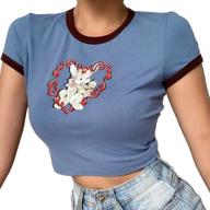 trendy graphic tops, tees & blouses for aesthetic girls' clothing - fashionable clothes logo