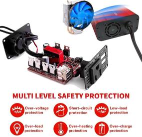 img 1 attached to Soyond 150W Power Inverter For Car DC 12V To 110V AC Car Converter With 4