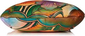 img 1 attached to Anna Anuschka Crossbody Hand Painted Original Women's Handbags & Wallets and Crossbody Bags