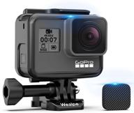корпус крепления wealpe frame mount для камер gopro hero 7 black/silver/white, hero 6, hero 5, hero (2018): включая защитный крышечку для объектива логотип
