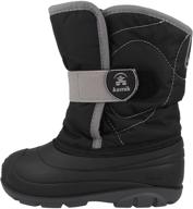 🥾 stay warm and cozy: kamik unisex-child snowbug3 snow boot logo