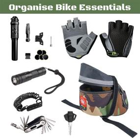 img 3 attached to 🚲 Rough Enough Bike Saddle Bag with Zipper: Waterproof Cordura Under Seat Storage for Mountain Bike