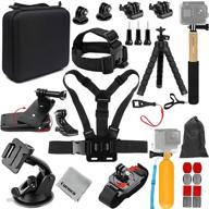 📷 gurmoir 16-in-1 action camera kit accessories for gopro hero 10 black/9/8/max/7/6/5/akaso/dji osmo action/sjcam/apeman and more action cameras | outdoor climbing (dt05) logo