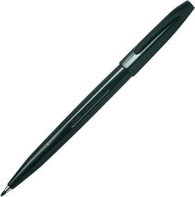 img 4 attached to Pentel Sign Pen S520-A: 12 штук черных фибровых ручек с чернилами